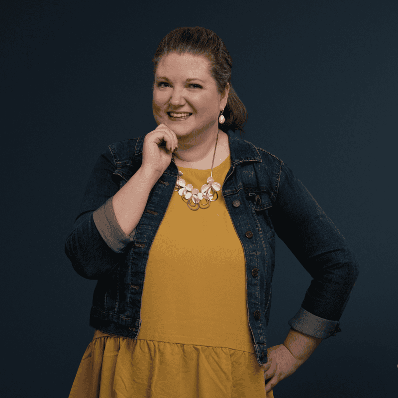 Accessible image showing a woman smiling confidently.