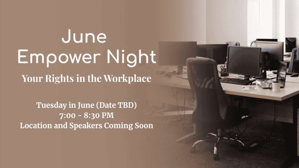 Empower Night event about workplace rights for individuals with hidden disabilities hosted by Access Unleashed