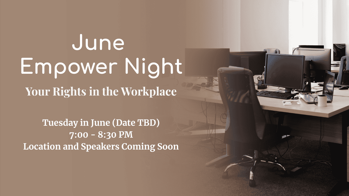 Empower Night event about workplace rights for individuals with hidden disabilities hosted by Access Unleashed