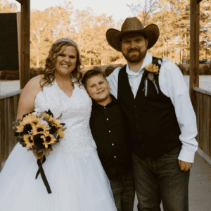 Happy family photo of team members at Access Unleashed event.